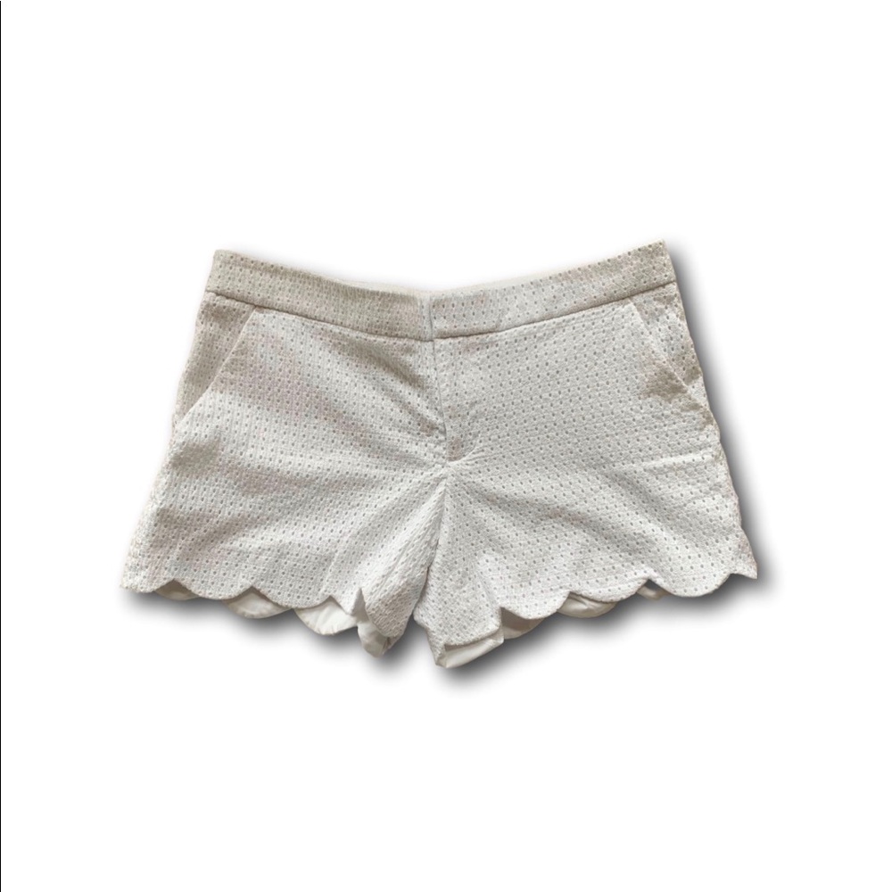 Club Monaco white eyelet shorts